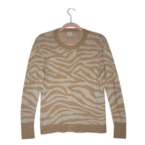 A New Day L Zebra Print Long Sleeve Top